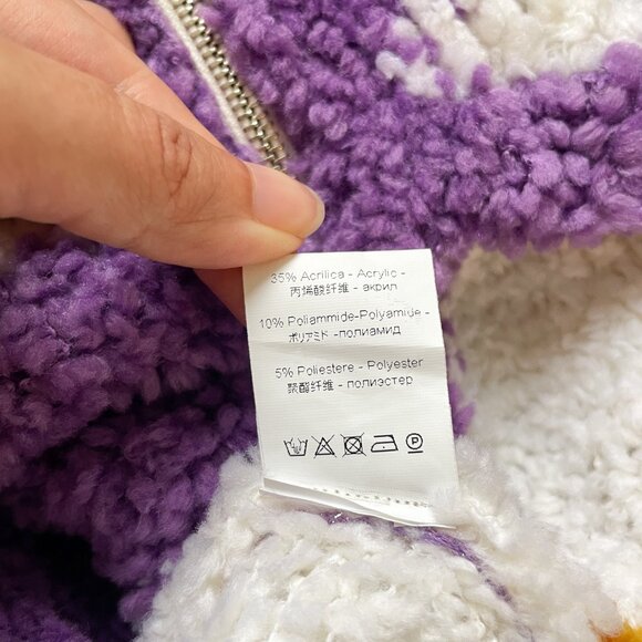 Marco Rambaldi Heart Pile Knitted Sweatshirt Size Small - Picture 7 of 10